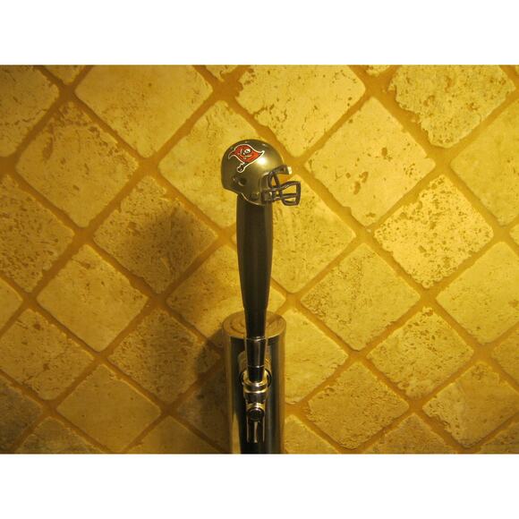 NFL Tampa Bay Buccaneers Beer Tap Handle Team Football Keg Kegerator Wood Bowl - Picture 1 of 2